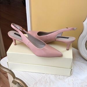 Elegant Pink Slingback Heels